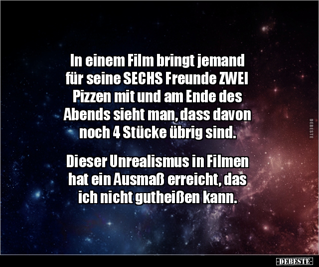 In einem Film bringt jemand für seine SECHS Freunde ZWEI.. - Lustige Bilder | DEBESTE.de