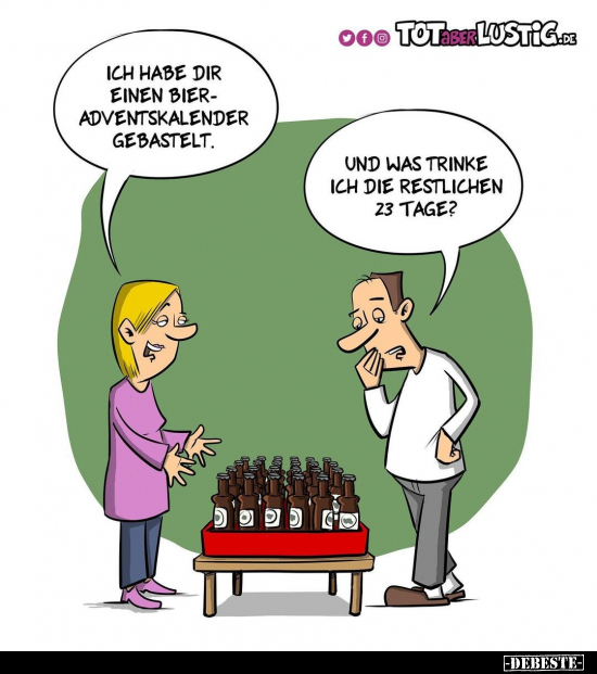 Ich habe dir einen Bieradventskalender gebastelt... - Lustige Bilder | DEBESTE.de