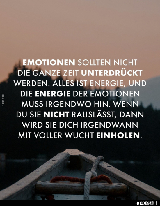 Emotionen sollten nicht die ganze Zeit.. - Lustige Bilder | DEBESTE.de