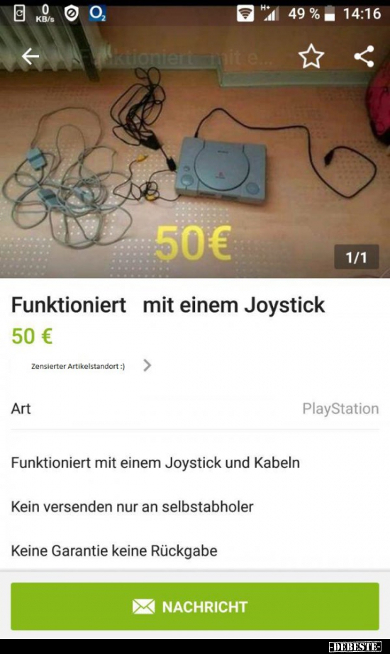 Funktioniert mit einem Joystick.. - Lustige Bilder | DEBESTE.de