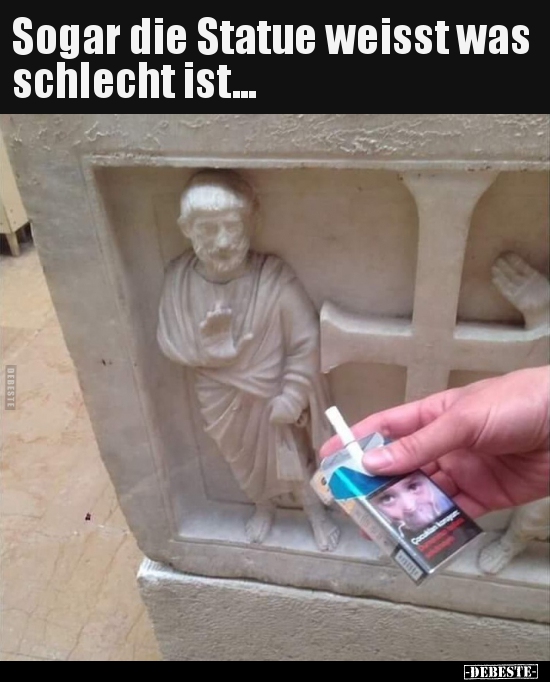 Sogar die Statue weisst was schlecht ist... - Lustige Bilder | DEBESTE.de