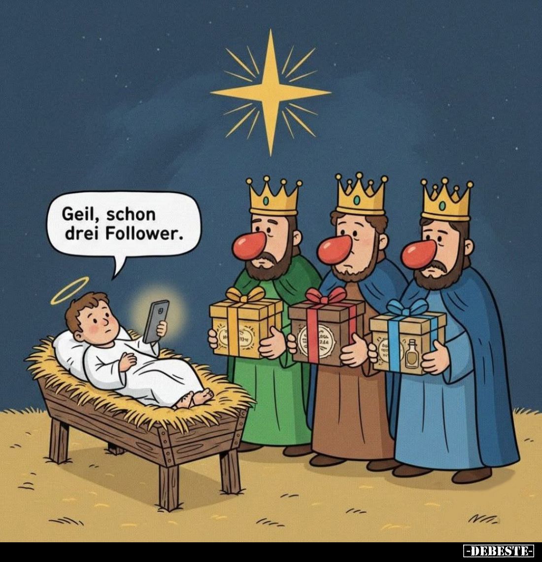 Geil, schon drei Follower.