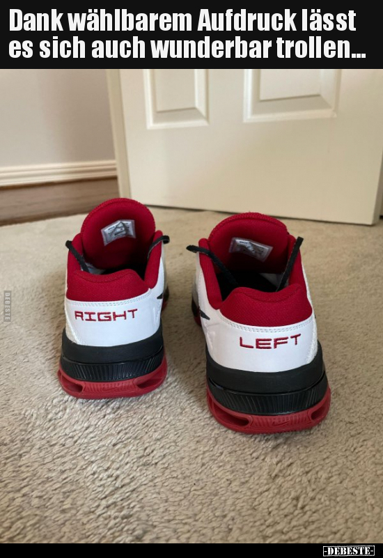 Dank wählbarem Aufdruck lässt es sich auch wunderbar..