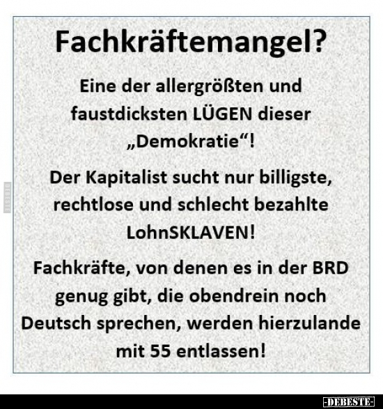 Fachkräftemangel, Fachkräfte