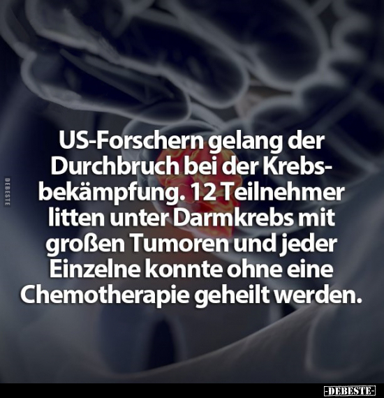 US-Forschern gelang der Durchbruch bei der Krebsbekämpfung... - Lustige Bilder | DEBESTE.de