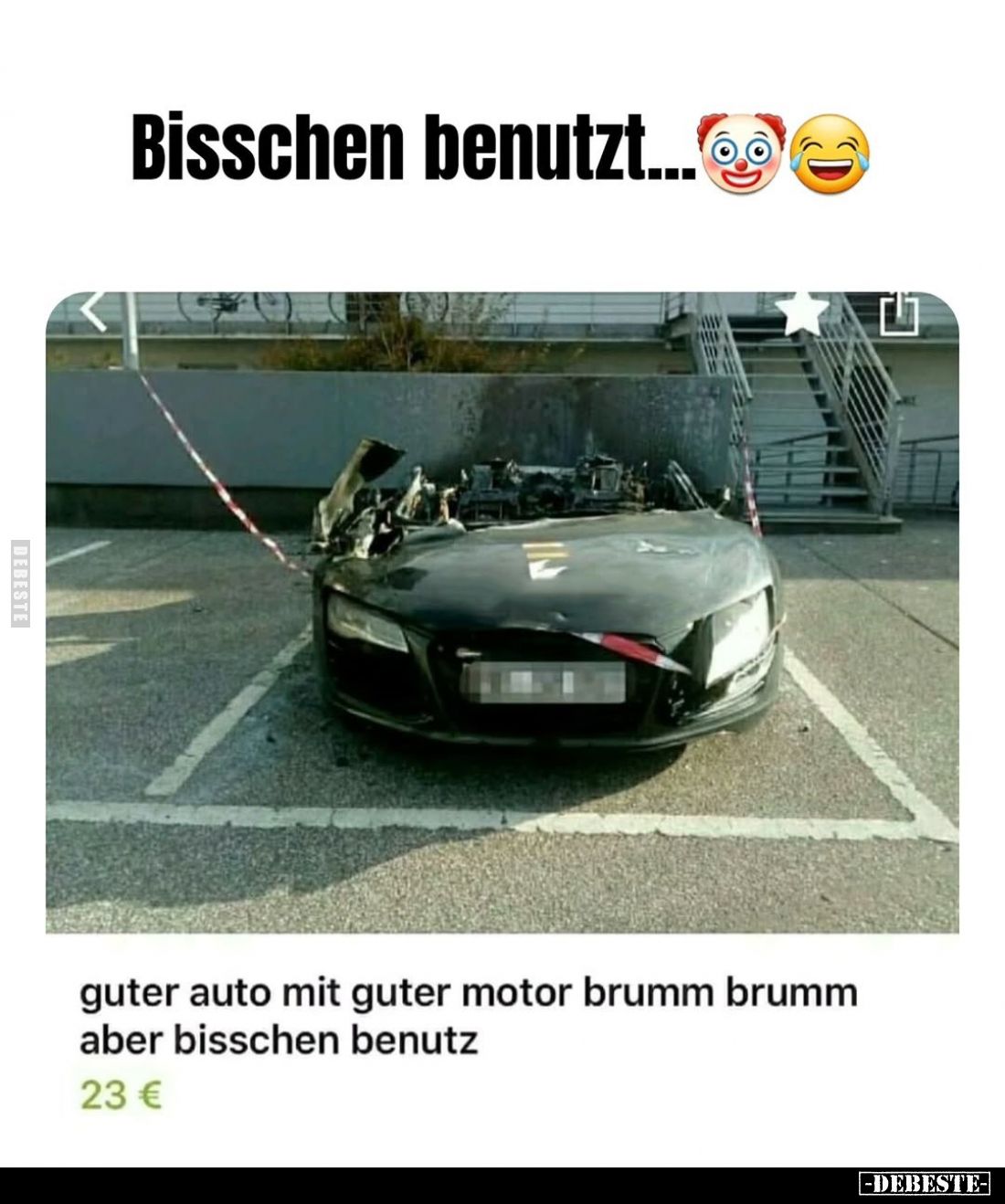 Bisschen benutzt...
Guter Auto mit guter Motor brumm brumm aber bisschen benutz.