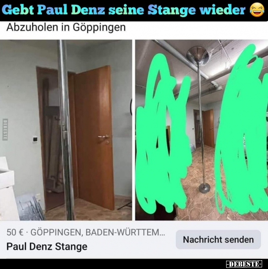 Gebt Paul Denz seine Stange wieder.. - Lustige Bilder | DEBESTE.de