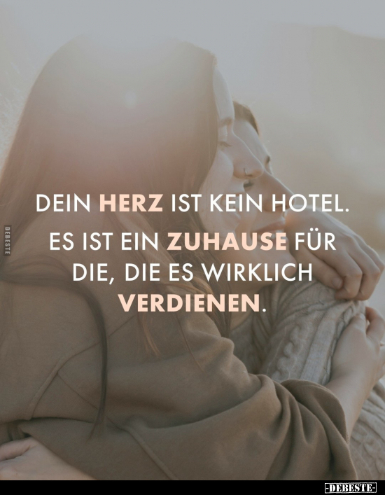 Dein Herz ist kein Hotel.. - Lustige Bilder | DEBESTE.de