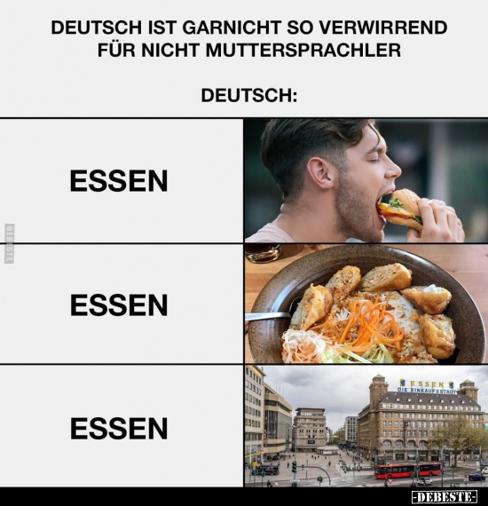 Deutsch ist garnicht so verwirrend für nicht Muttersprachler.. - Lustige Bilder | DEBESTE.de