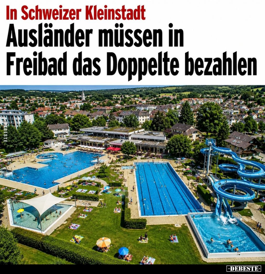 In Schweizer Kleinstadt:
Ausländer müssen in Freibad das Doppelte bezahlen