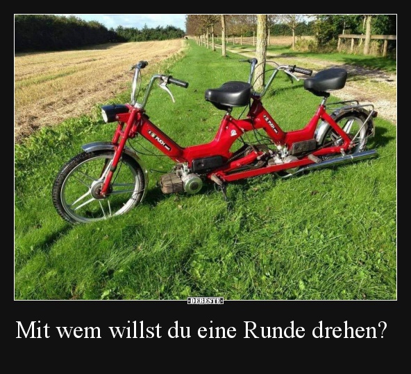 Mit wem willst du eine Runde drehen?