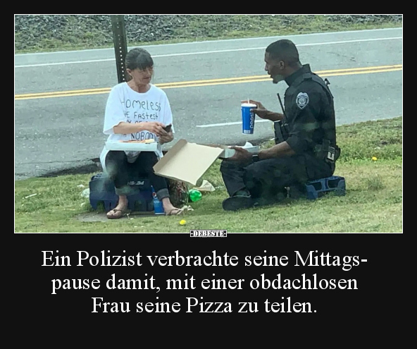 Ein Polizist verbrachte seine Mittagspause damit.. - Lustige Bilder | DEBESTE.de