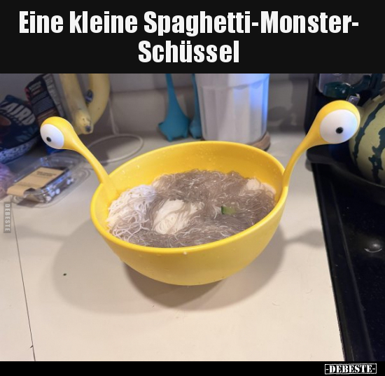 Eine kleine Spaghetti-Monster- Schüssel.. - Lustige Bilder | DEBESTE.de