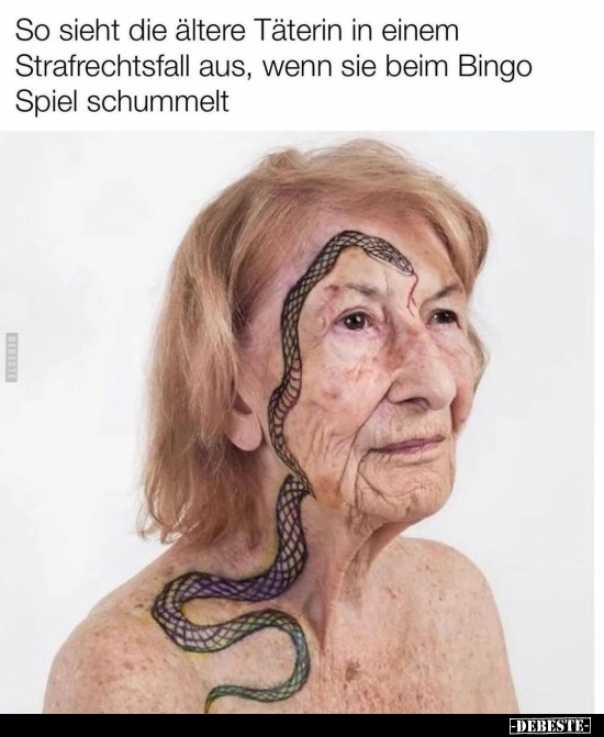 So sieht die ältere Täterin in einem Strafrechtsfall aus.. - Lustige Bilder | DEBESTE.de