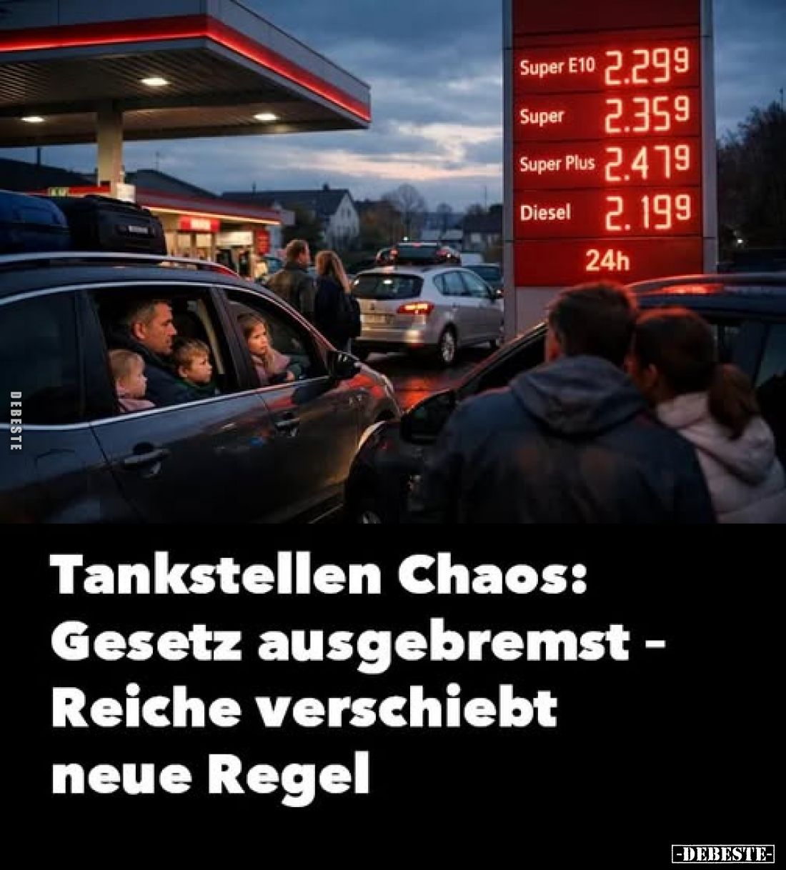 Tankstellen Chaos: Gesetz ausgebremst - Reiche verschiebt.. - Lustige Bilder | DEBESTE.de