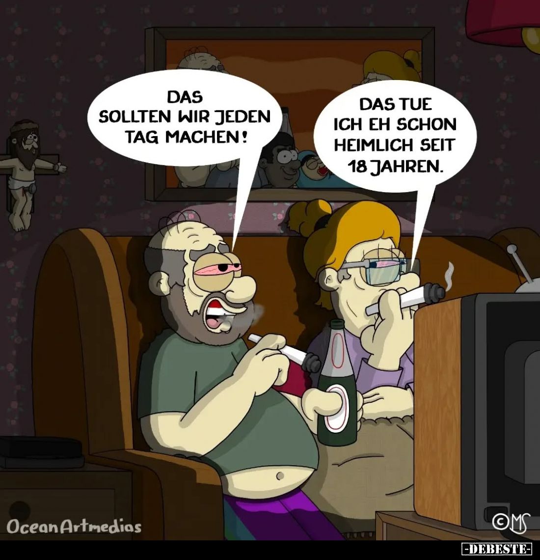 Das sollten wir jeden Tag machen!
Das tue ich eh schon heimlich seit 18 Jahren.