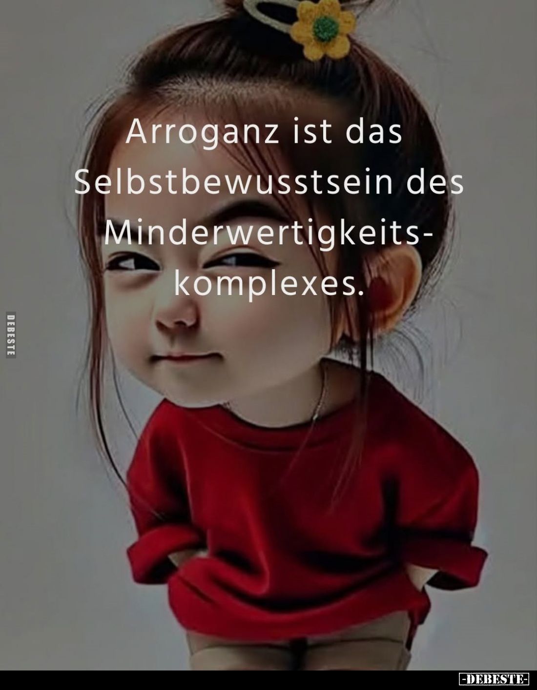 Arroganz ist das Selbstbewusstsein des Minderwertigkeitskomplexes.