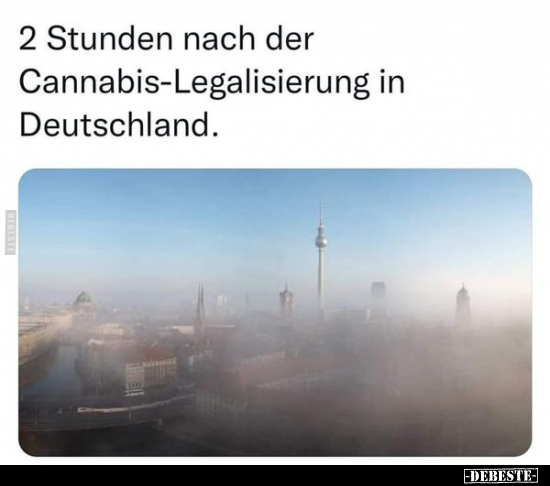 2 Stunden nach der Cannabis-Legalisierung in Deutschland. - Lustige Bilder | DEBESTE.de