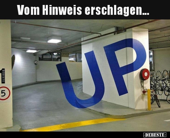 Vom Hinweis erschlagen...