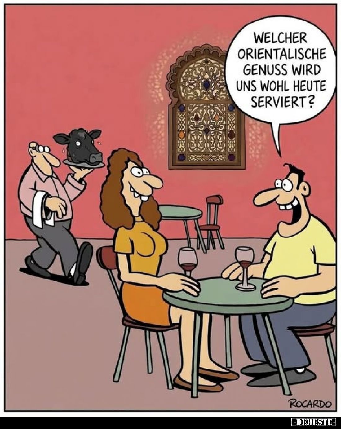 Welcher orientalische Genuss wird uns wohl heute serviert?