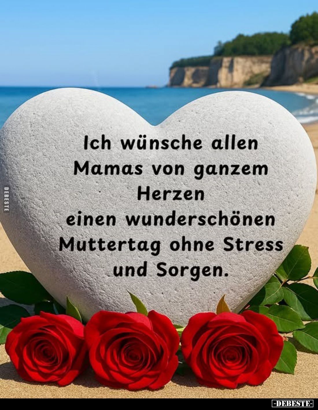 Ich wünsche allen Mamas von ganzem Herzen einen wunderschönen Muttertag ohne Stress und Sorgen.