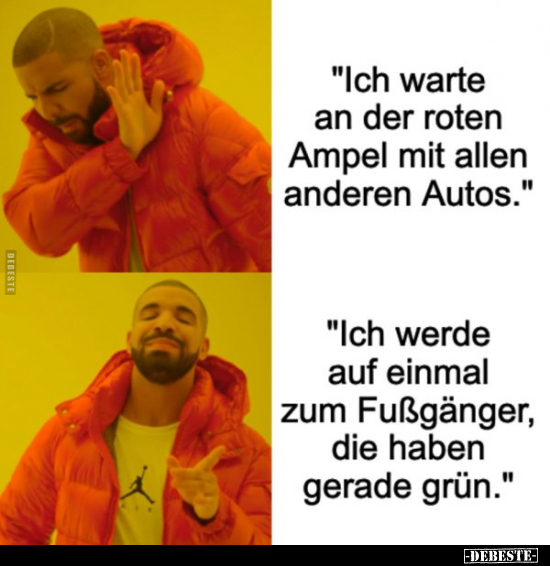 "Ich warte an der roten Ampel mit allen anderen.." - Lustige Bilder | DEBESTE.de