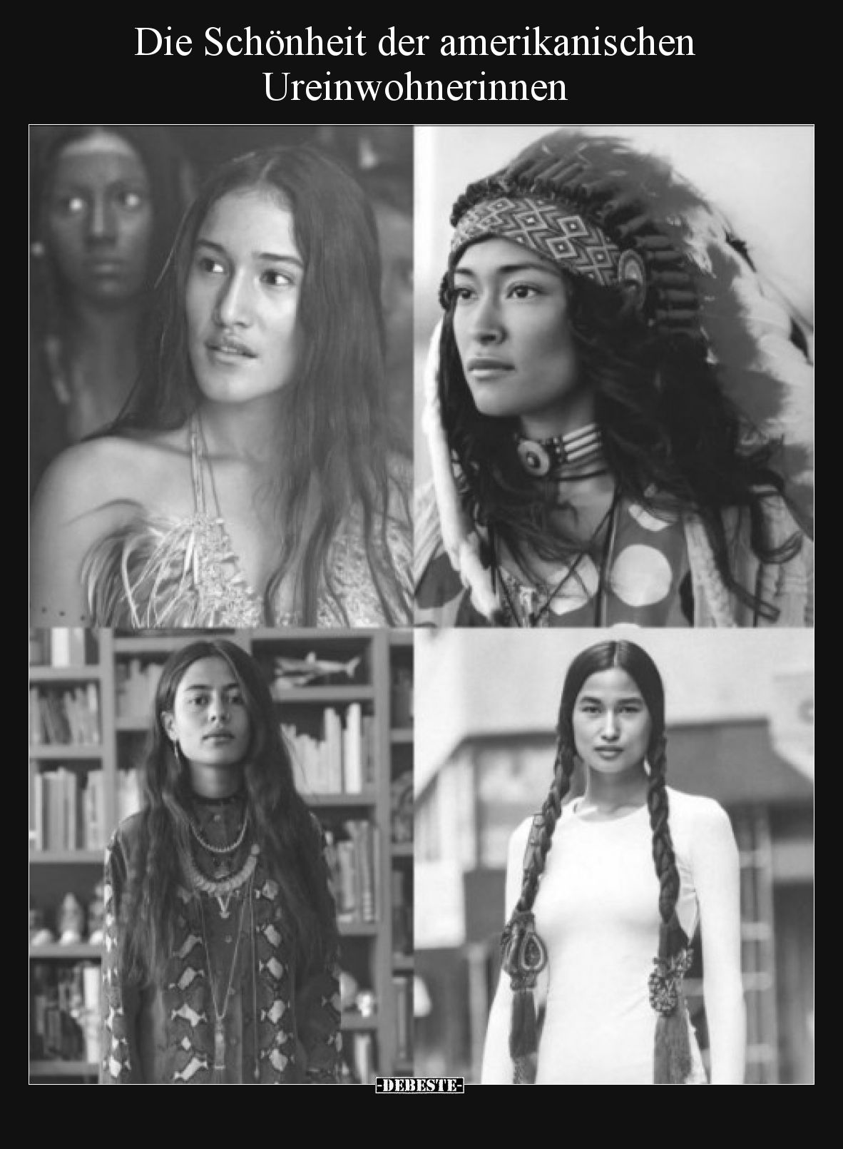 Die Schönheit der amerikanischen Ureinwohnerinnen