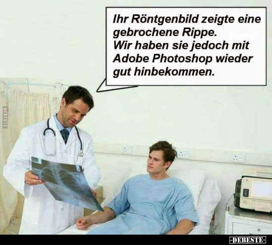 Ihr Röntgenbild zeigte eine gebrochene Rippe... - Lustige Bilder | DEBESTE.de