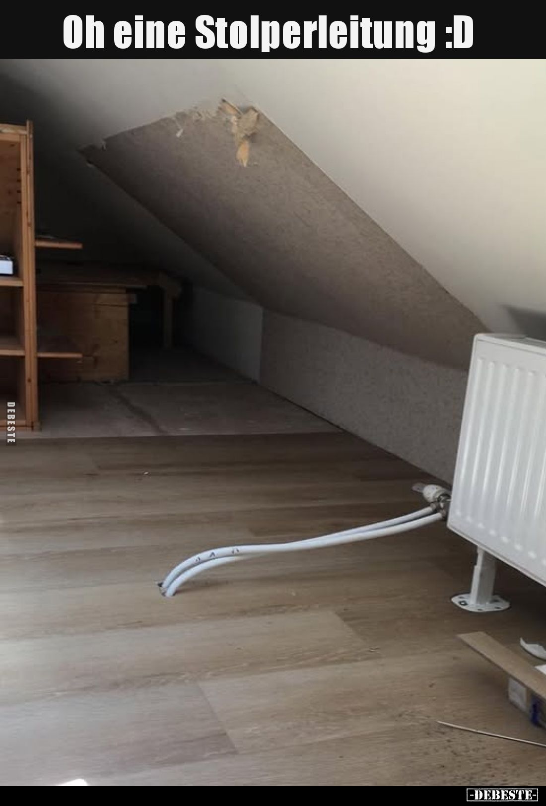 Oh eine Stolperleitung :D