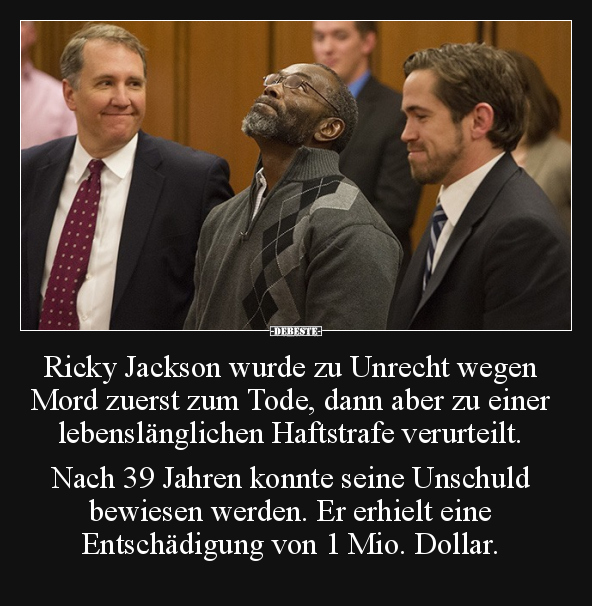 Ricky Jackson wurde zu Unrecht wegen Mord zuerst zum Tode.. - Lustige Bilder | DEBESTE.de