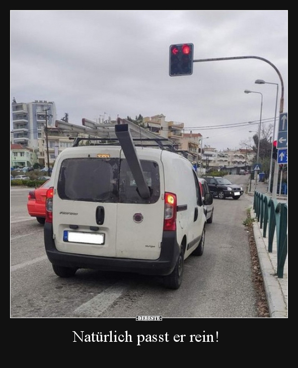 Natürlich passt er rein!..