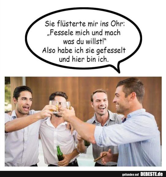 Sie flüsterte mir ins Ohr..