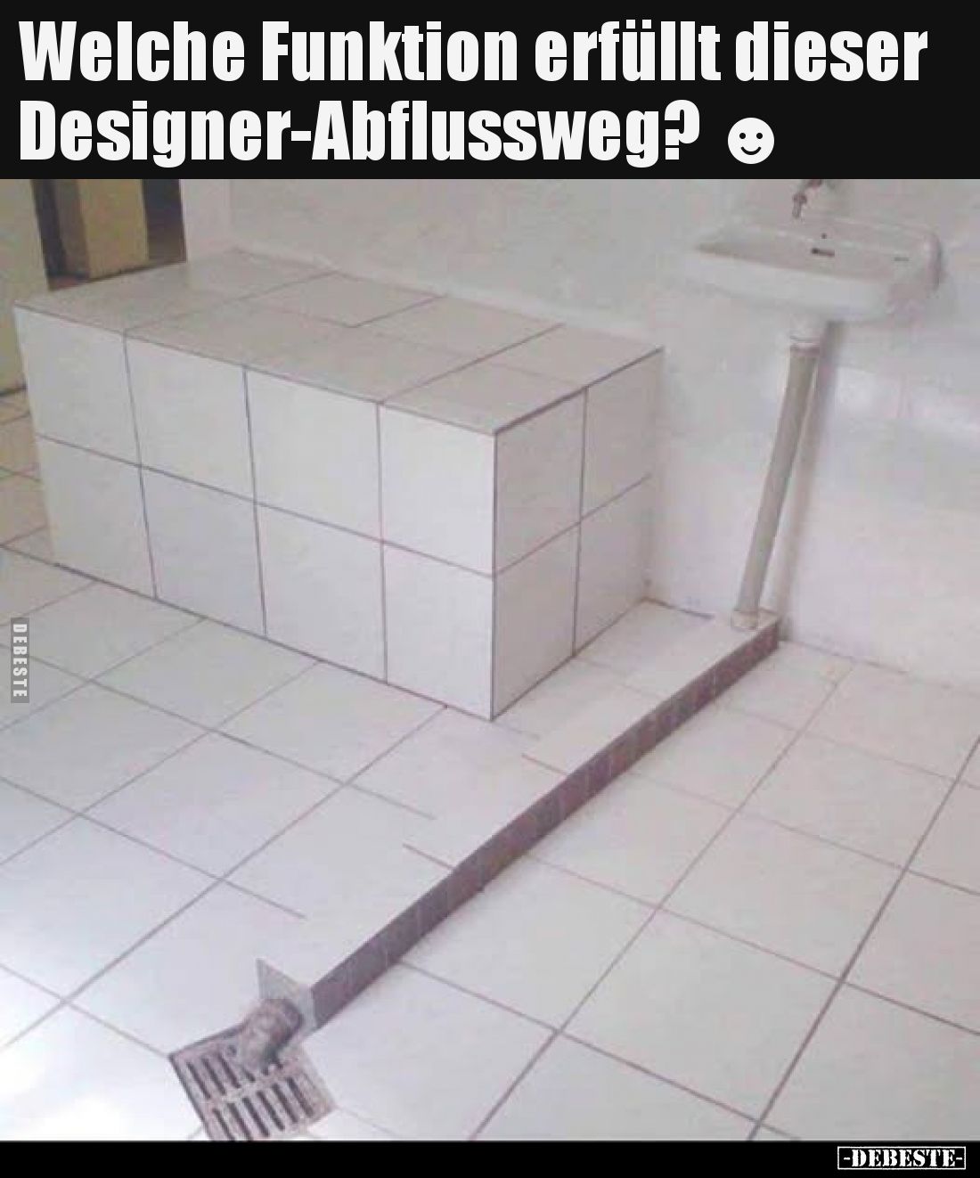 Welche Funktion erfüllt dieser Designer-Abflussweg?