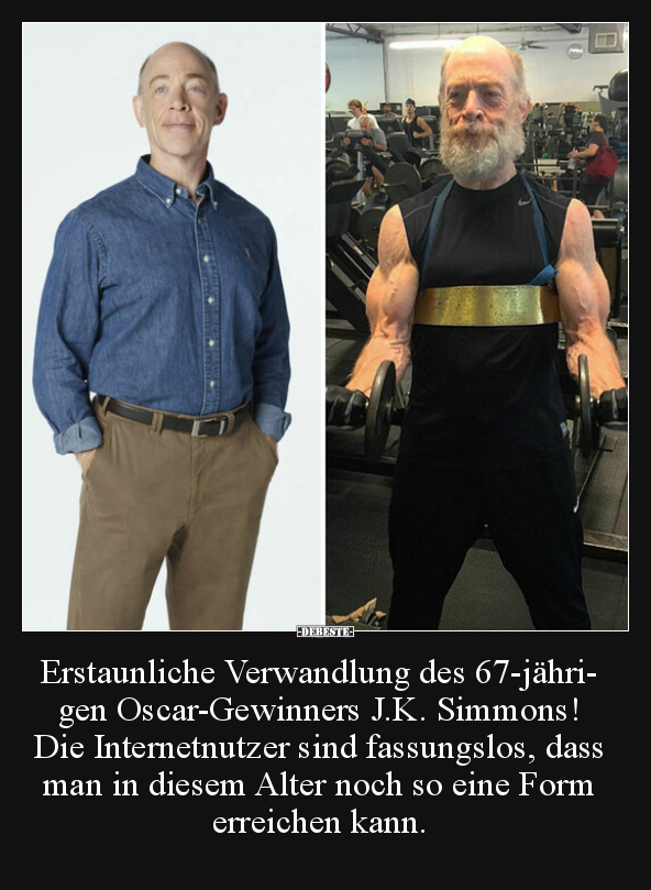 Erstaunliche Verwandlung des 67-jährigen Oscar-Gewinners.. - Lustige Bilder | DEBESTE.de