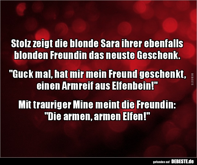 Stolz zeigt die blonde Sara ihrer ebenfalls blonden.. - Lustige Bilder | DEBESTE.de