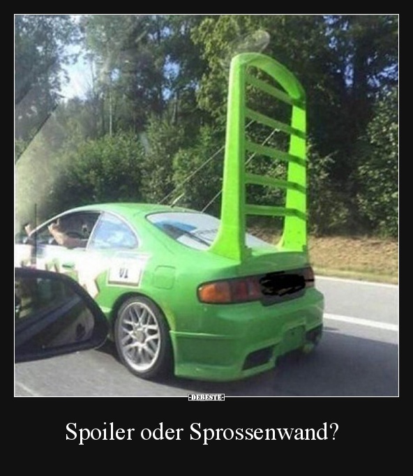 Spoiler oder Sprossenwand?