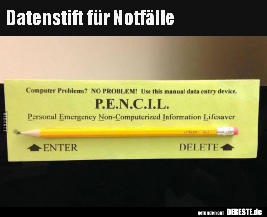 Datenstift für Notfälle..