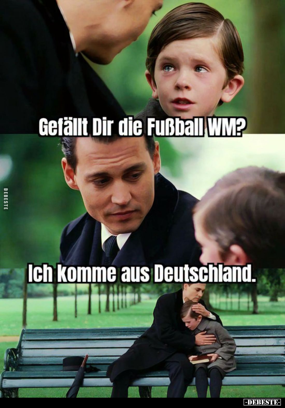 Gefällt Dir die Fußball WM? -
Ich komme aus Deutschland.