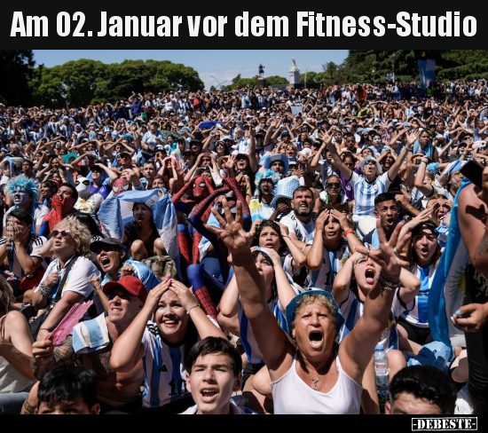 Am 02. Januar vor dem Fitness-Studio.. - Lustige Bilder | DEBESTE.de