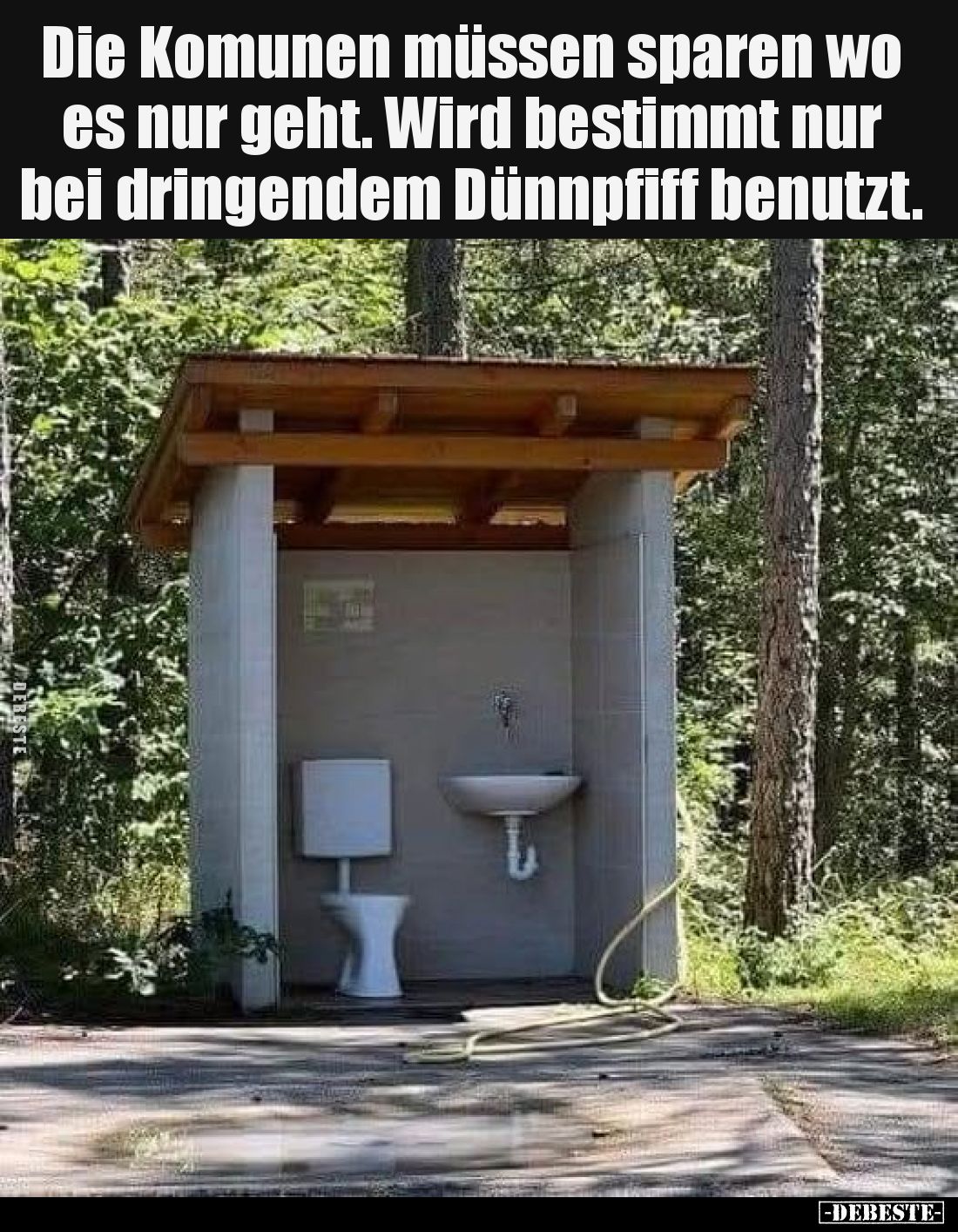 Die Komunen müssen sparen wo es nur geht. Wird bestimmt nur bei dringendem Dünnpfiff benutzt.