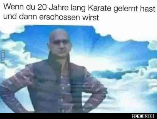 Wenn du 20 Jahre lang Karate gelernt hast und dann.. - Lustige Bilder | DEBESTE.de