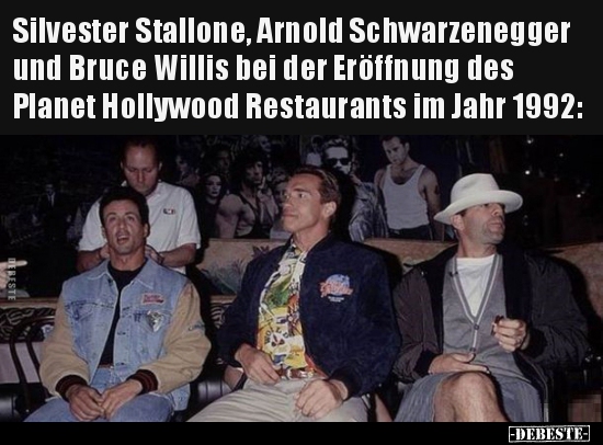 Silvester Stallone, Arnold Schwarzenegger und Bruce Willis.. - Lustige Bilder | DEBESTE.de