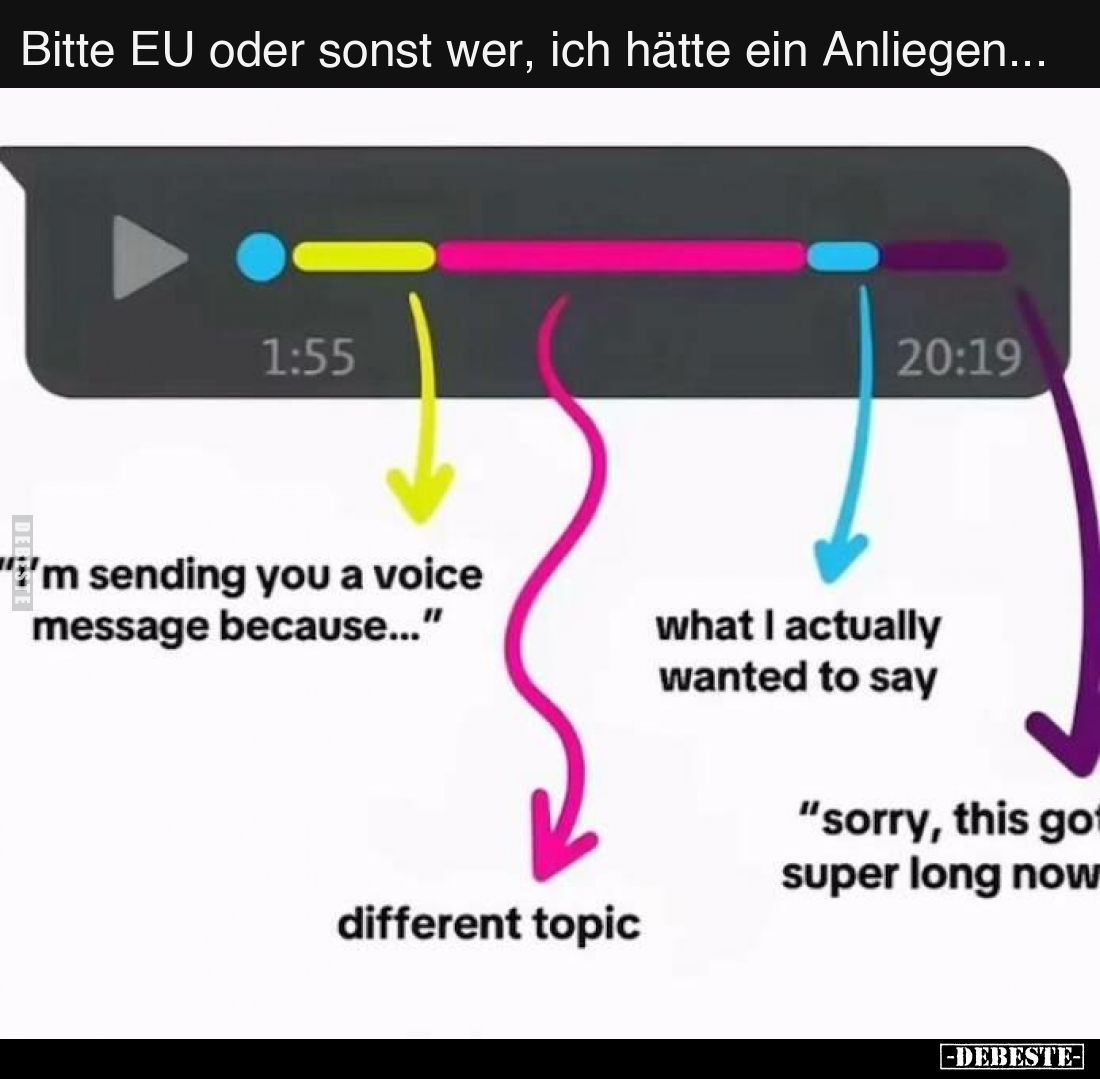 Bitte EU oder sonst wer, ich hätte ein Anliegen...