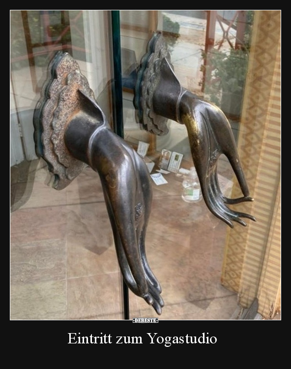 Eintritt zum Yogastudio..