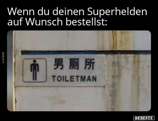 Wenn du deinen Superhelden auf Wunsch bestellst.. - Lustige Bilder | DEBESTE.de