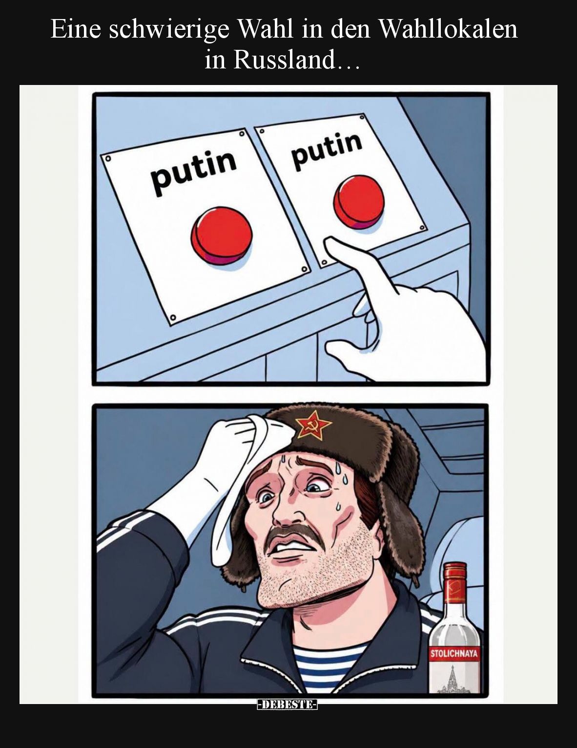 Eine schwierige Wahl in den Wahllokalen in Russland…