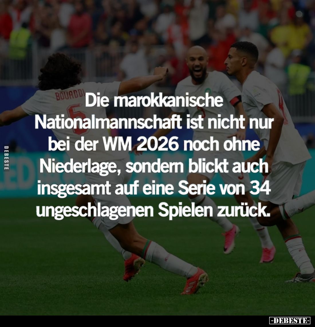 Die marokkanische Nationalmannschaft ist nicht nur bei der WM 2026 noch ohne Niederlage, sondern blickt auch insgesamt auf ei...