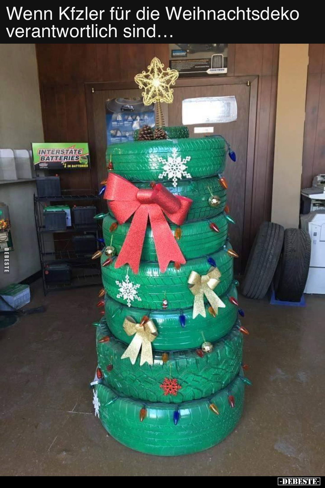 Wenn Kfzler für die Weihnachtsdeko verantwortlich sind…