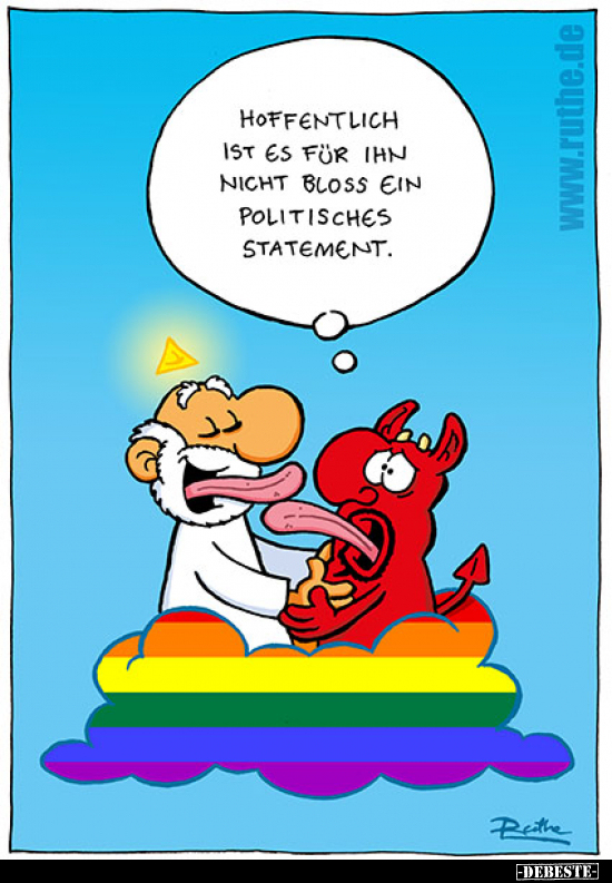 Hoffentlich ist es für ihn nicht bloss ein politisches..