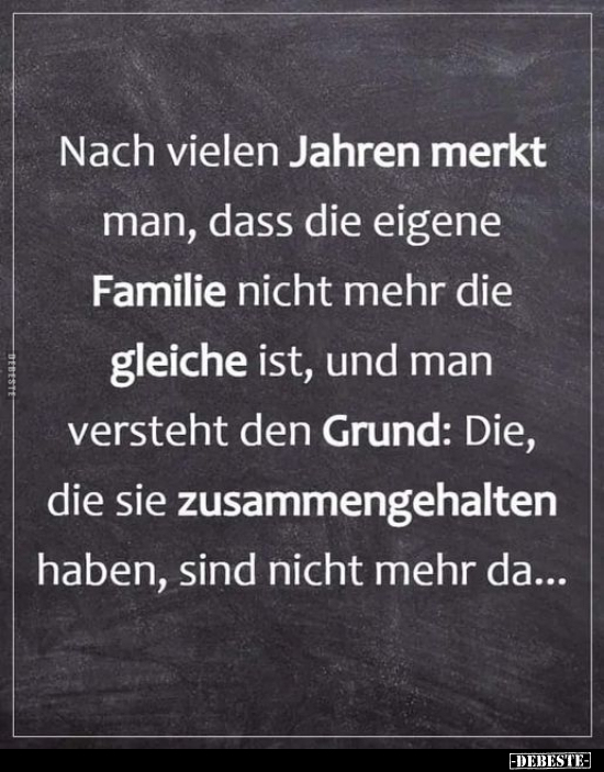 Nach vielen Jahren merkt man, dass die eigene Familie nicht.. - Lustige Bilder | DEBESTE.de